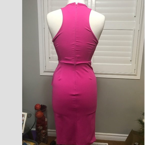 Laundry by Shelli Segal hot pink dress size 0 - Picture 4 of 5
